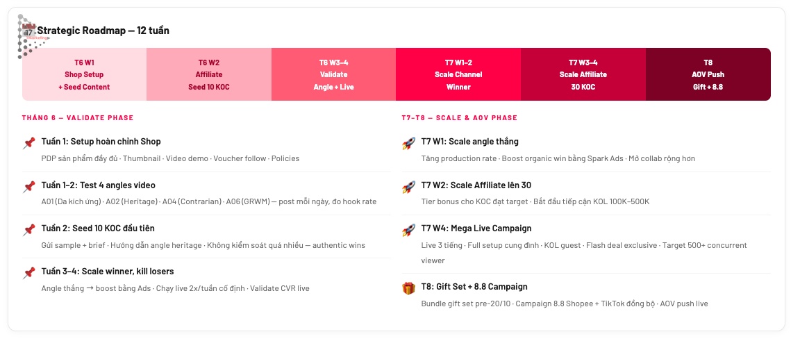 Real-world Shopee Ads campaign performance dashboard